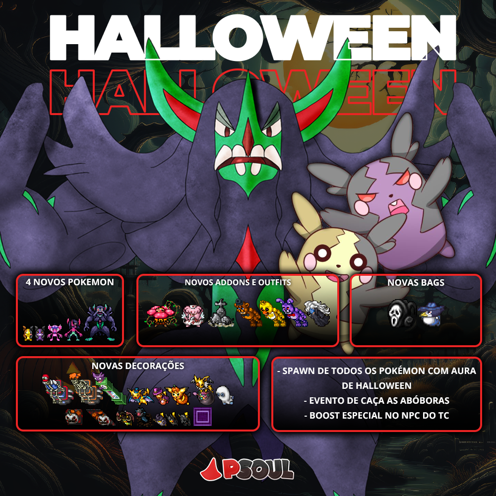 Evento de Halloween en PSoul presenta nuevos Pokémon y misiones emocionantes